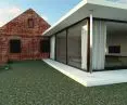 The project combines the historic part with the newly designed