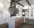 First floor bathroom in the renovated part of the existing one
