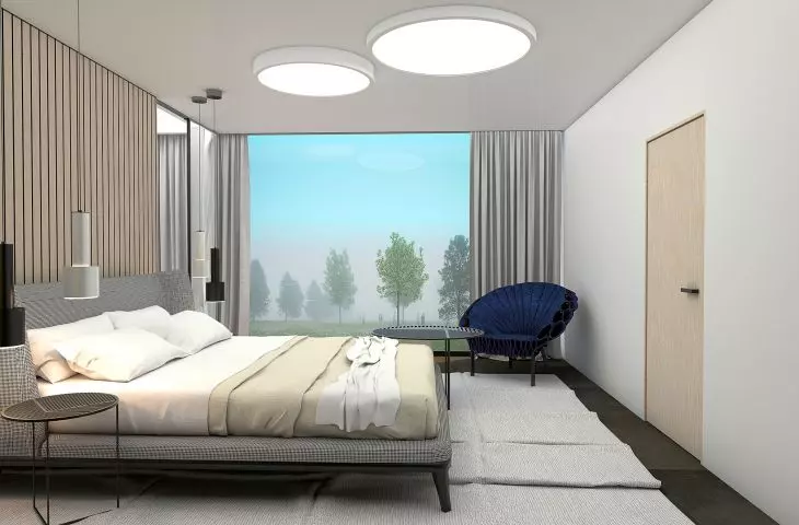 Bedroom in the design section
