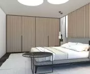 Bedroom in the new part of the building