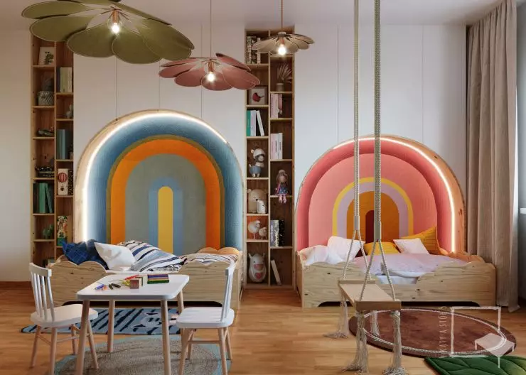 pokój for the youngest children is a fairyland - there are cloud beds