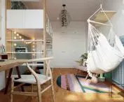colorful stucco in a teenage girl's room