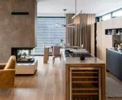 House in Slovakia, living room and kitchen