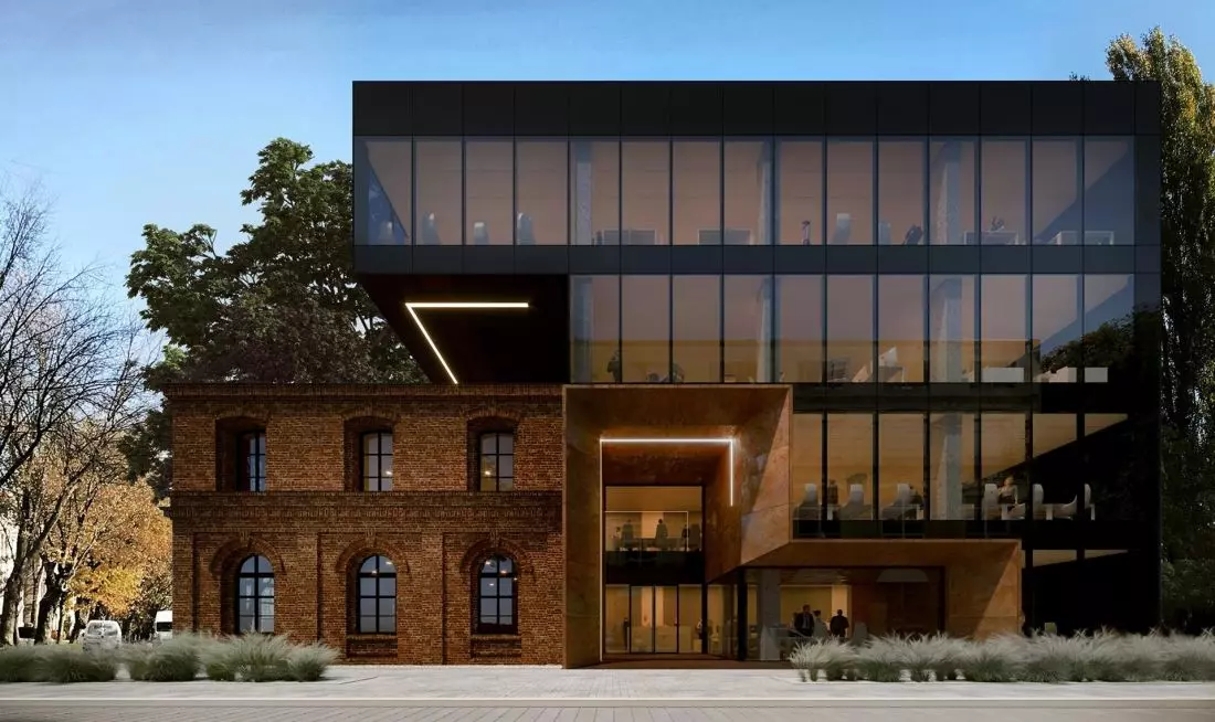 Biurowiec XS Wigury
Office, od strony wejścia