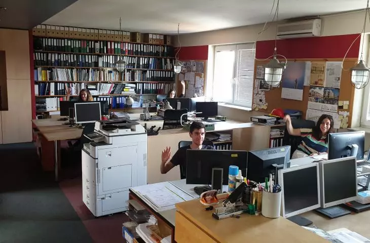 Wnętrze pracowni 3DARCHITEKCI z wizją