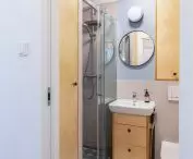 There is also a litter box for the cat in the bathroom