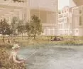 Urban village has many common spaces