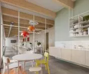 Ravimed office building, employee kitchen
