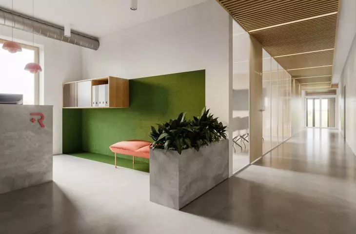 Ravimed office building, entrance area