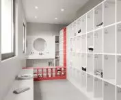 Ravimed office building, employee locker room