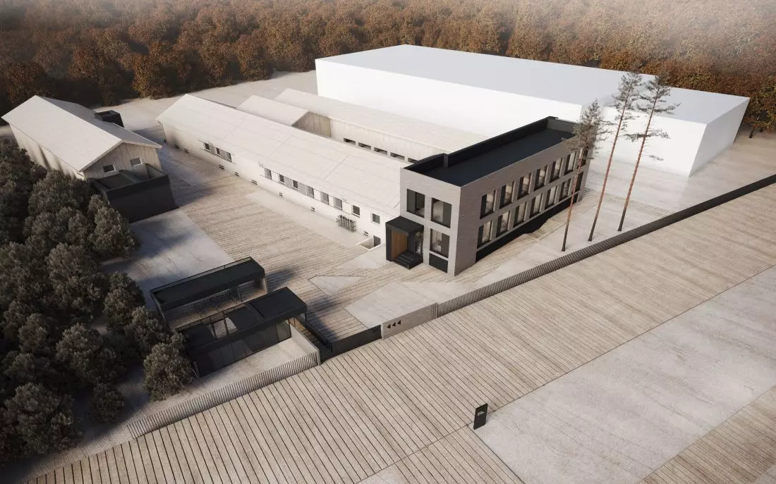 Projekt obejmuje
także drugi budynek produkcyjny