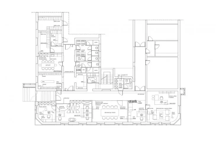 Ravimed office building, first floor plan