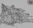 Concept sketch for the game Call of Juarez: Gunslinger