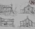 Concept sketch for the game Call of Juarez: Gunslinger