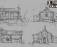 szkic koncepcyjny do gry Call of Juarez: Gunslinger