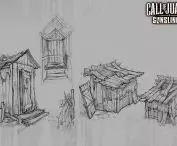 szkic koncepcyjny do gry Call of Juarez: Gunslinger
