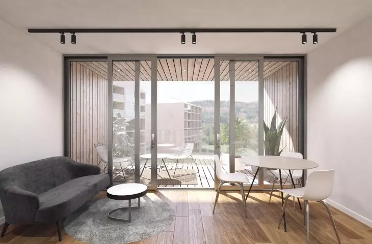 Hotel w Wiśle, przykładowe wnętrze apartamentu