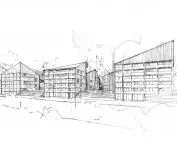 Hotel in Wisla, design sketches