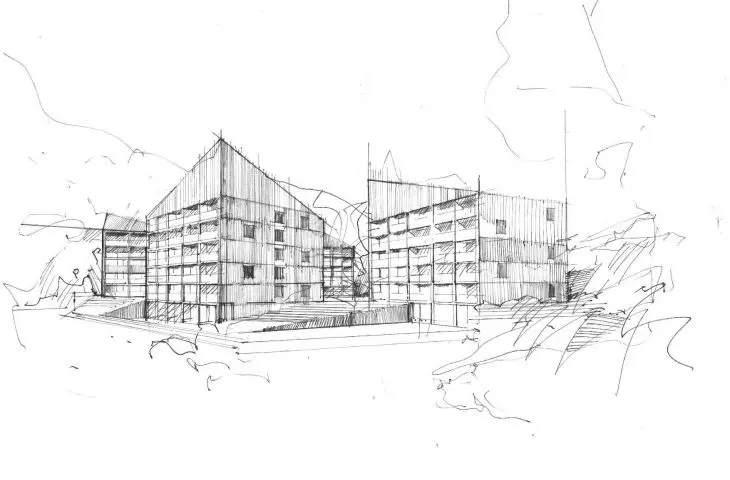 Hotel in Wisla, sketch