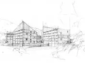 Hotel in Wisla, sketch
