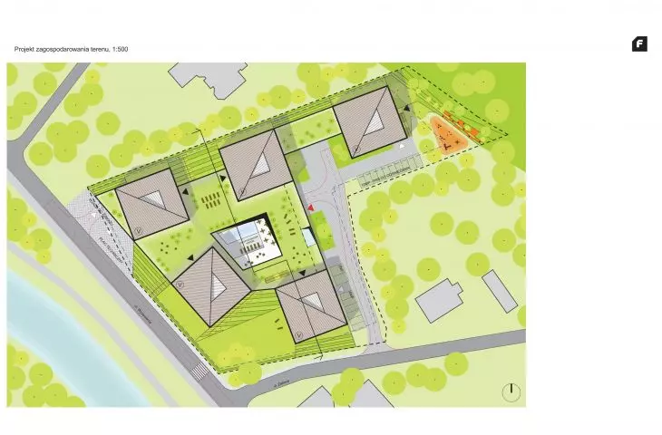 Hotel w Wiśle, plan zagospodarowania terenu
