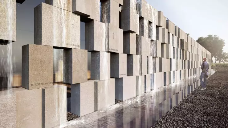 na selected blocks of the main memorial wall will display the names of priests persecuted during the communist period