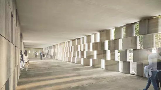 dzięki the clearances in the wall of the utility rooms of the Memorial House will fill with daylight