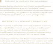 Excerpt from conversation - Angelo Bucci