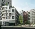 architekci zaplanowali dziedzińce wewnątrz kwartału