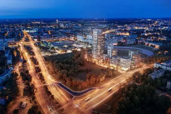 widok z&nbsp;lotu ptaka