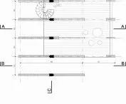 Project of summer house, plan of underground part