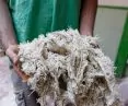 Woolen offcuts as insulation material for interior walls