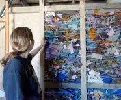 Woolen offcuts as insulation material for interior walls