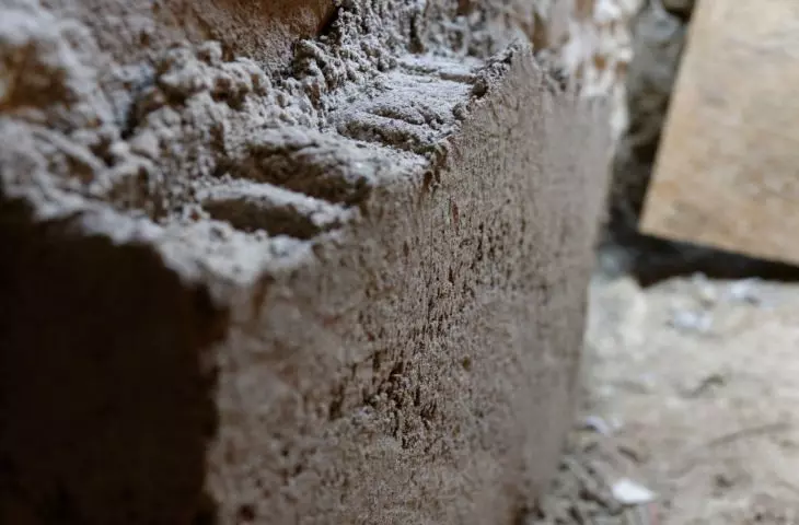 wall panels made of cardboard and lime