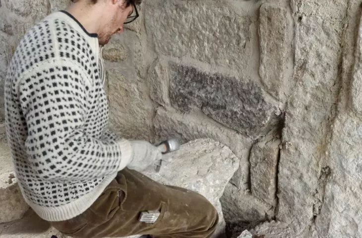 preparation of stone substrate for wall panels