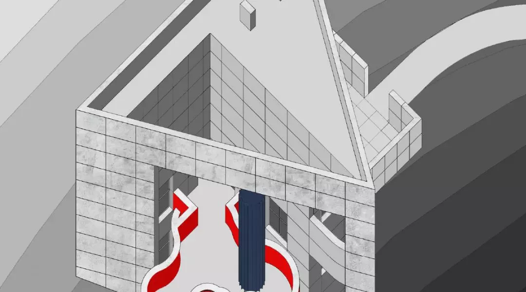 Nagrodzona praca w konkursie „Architektura Betonowa – Gra Brył – Dom w Krajobrazie”