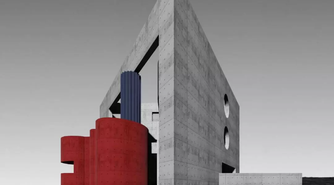 Nagrodzona praca w konkursie „Architektura Betonowa – Gra Brył – Dom w Krajobrazie”