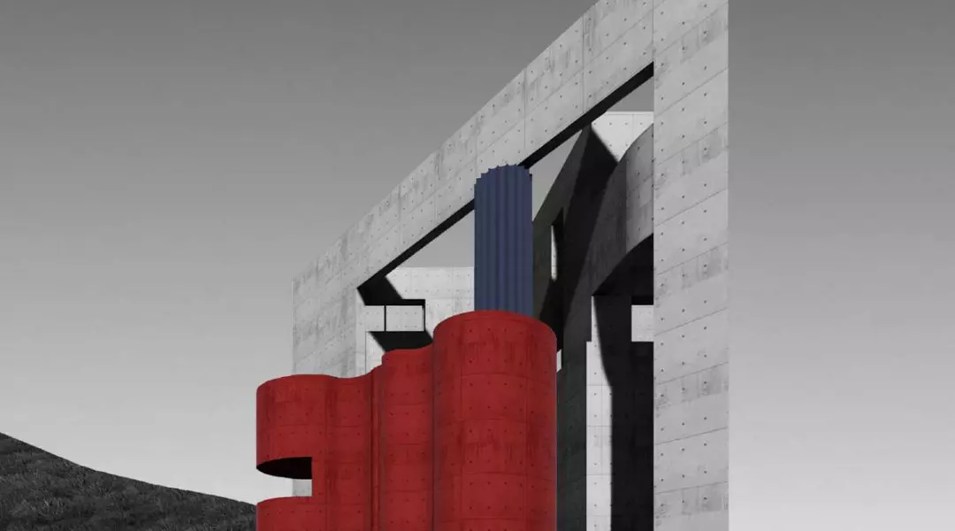 Nagrodzona praca w konkursie „Architektura Betonowa – Gra Brył – Dom w Krajobrazie”