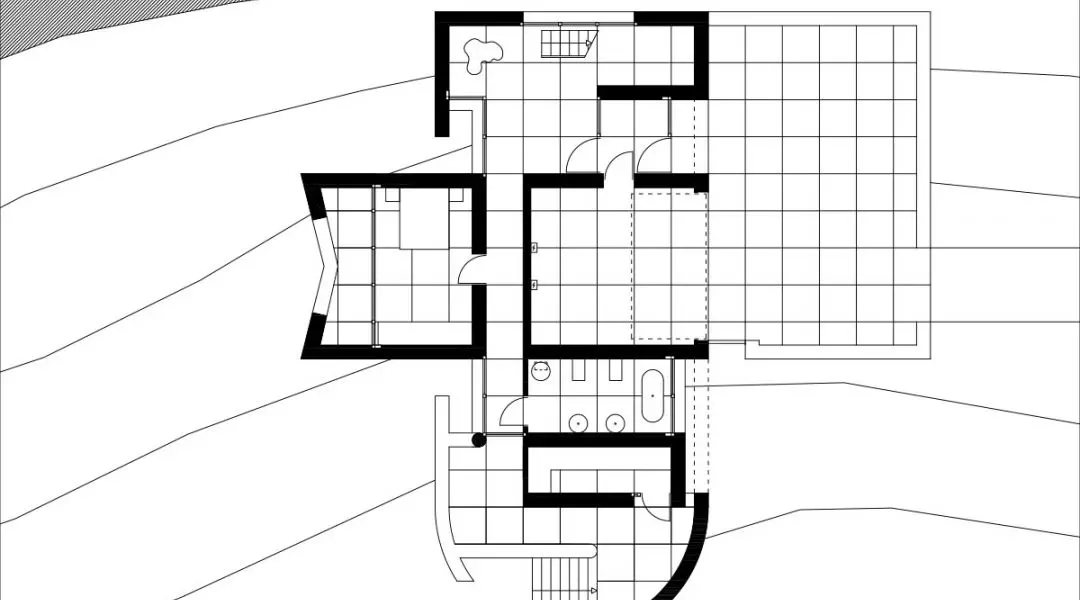 Nagrodzona praca w konkursie „Architektura Betonowa – Gra Brył – Dom w Krajobrazie”