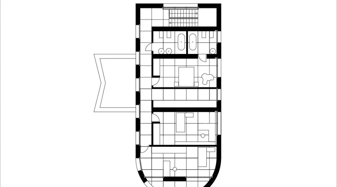 Nagrodzona praca w konkursie „Architektura Betonowa – Gra Brył – Dom w Krajobrazie”