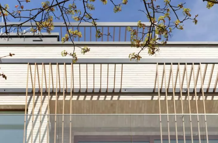 Wave House openwork on balconies