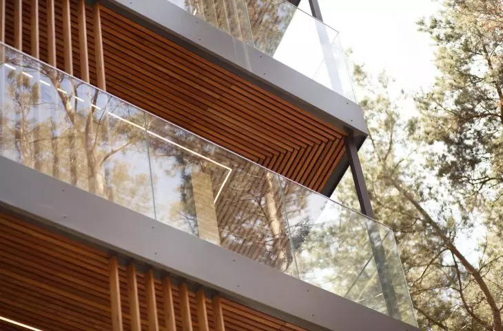Wave House, facade detail