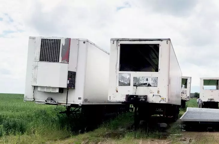 mobile hotels were built in old refrigerated trailers
