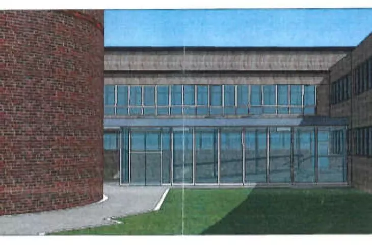 pavilion will stand between historic buildings