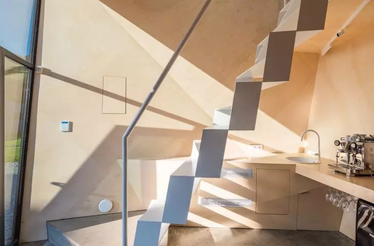 Origami house interior