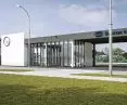 Visualization of the new railroad station in Pruszcz Gdański