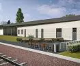 Visualization of the new railroad station in Pruszcz Gdanski