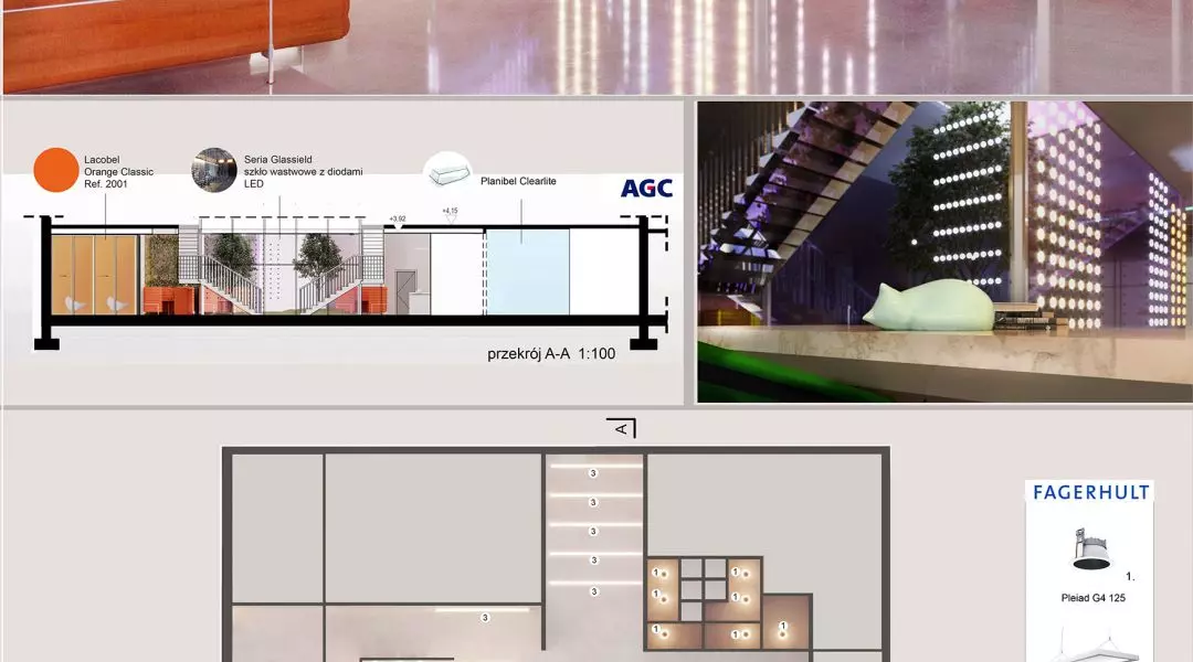 Nagroda za najlepsze wykorzystanie szkła architektonicznego do aranżacji wnętrza firmy AGC