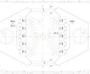 Projekt areny e-sportowej, rzut areny
