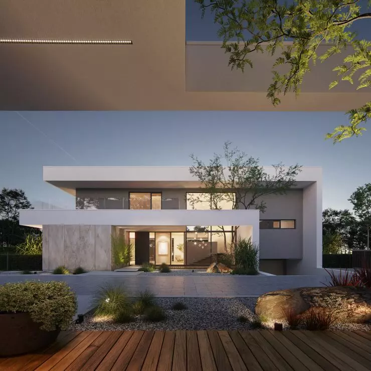 one of seven single-family homes jeden of seven single-family homes